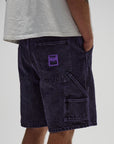 FORMER DISTEND DENIM WALKSHORTS WASHED PURPLE
