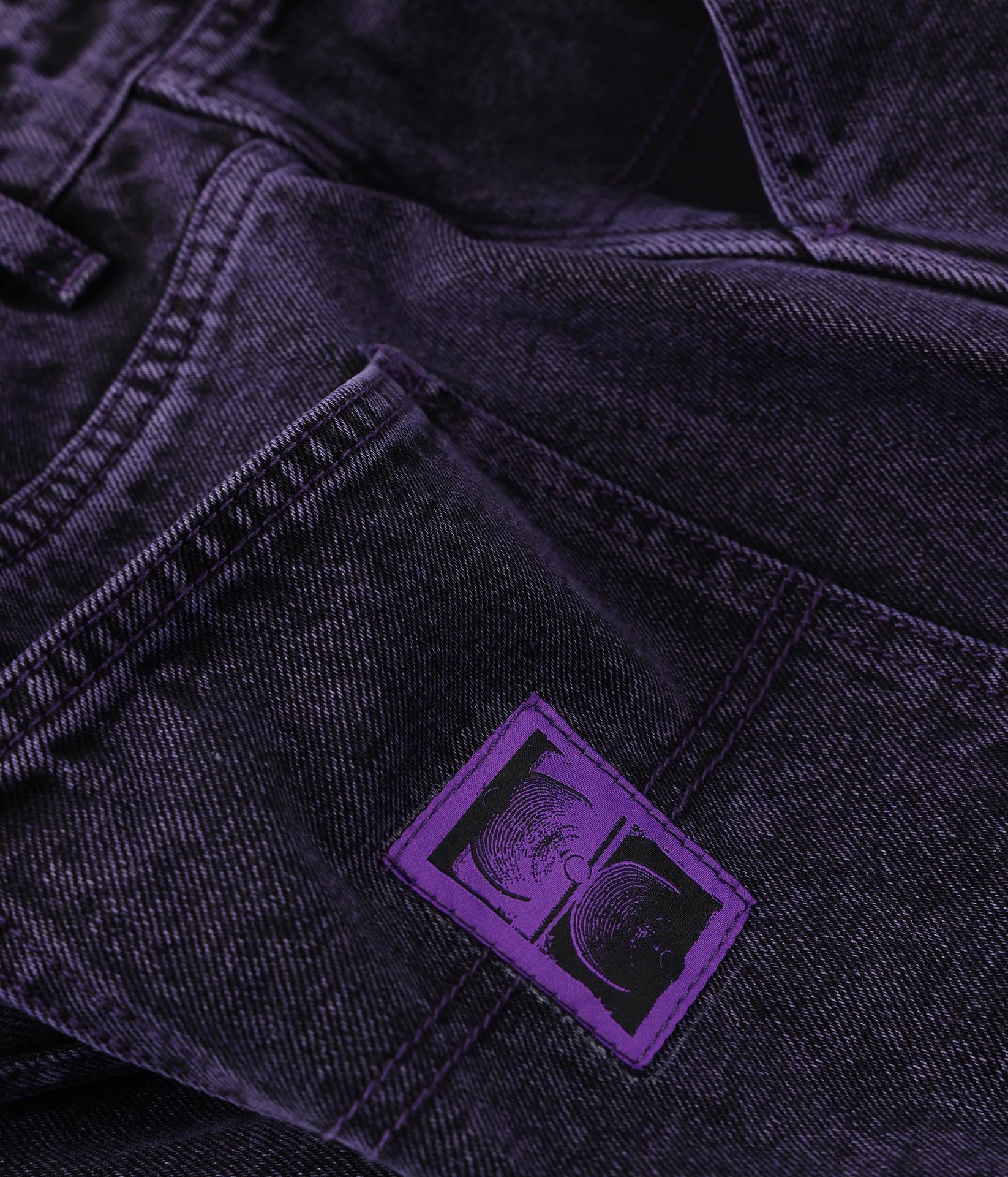 FORMER DISTEND DENIM WALKSHORTS WASHED PURPLE