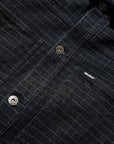BUTTER GRID DENIM JACKET OVERDYE BLACK