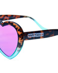 HAPPY HOUR SUNGLASSES HEART ONS TORTOISE TEAL FADE - The Drive Skateboard Shop