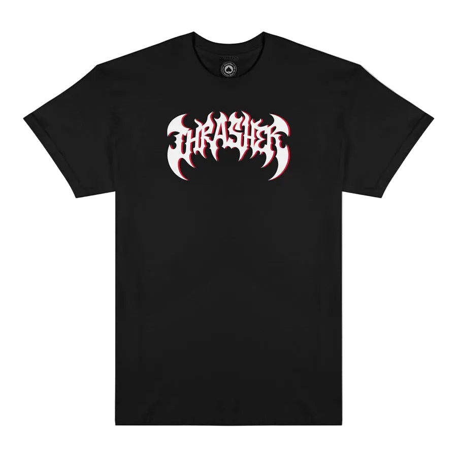 THRASHER HEAVY METAL T-SHIRT BLACK