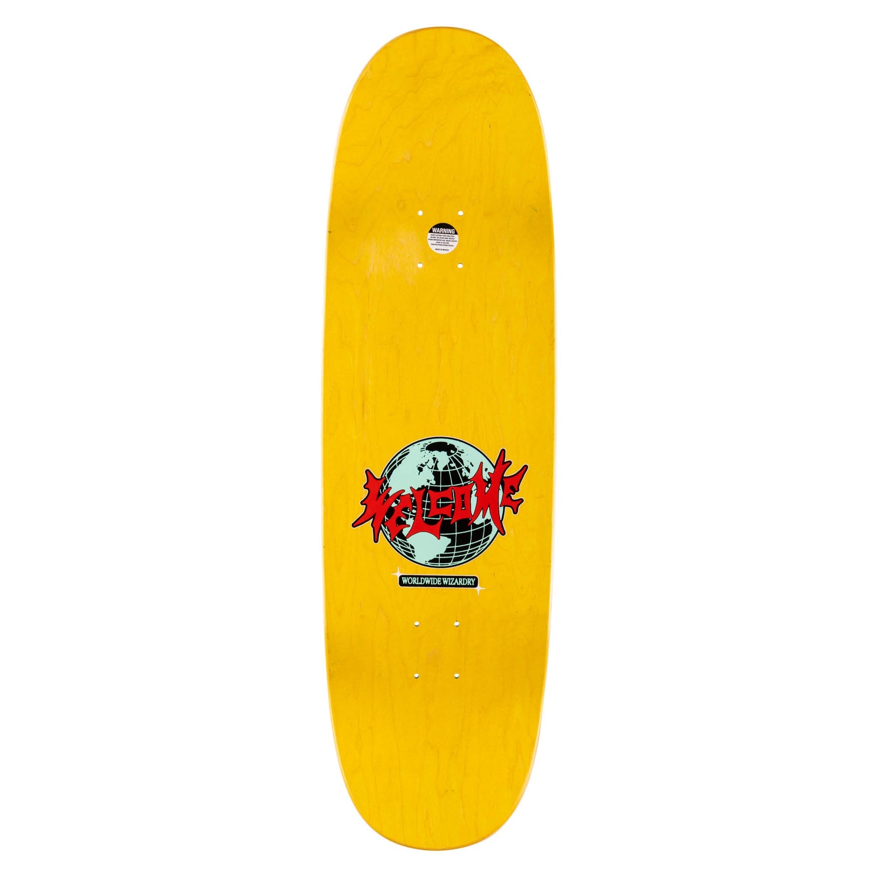 WELCOME DECK MACE TEAL GLITTER (9&quot;) - The Drive Skateshop