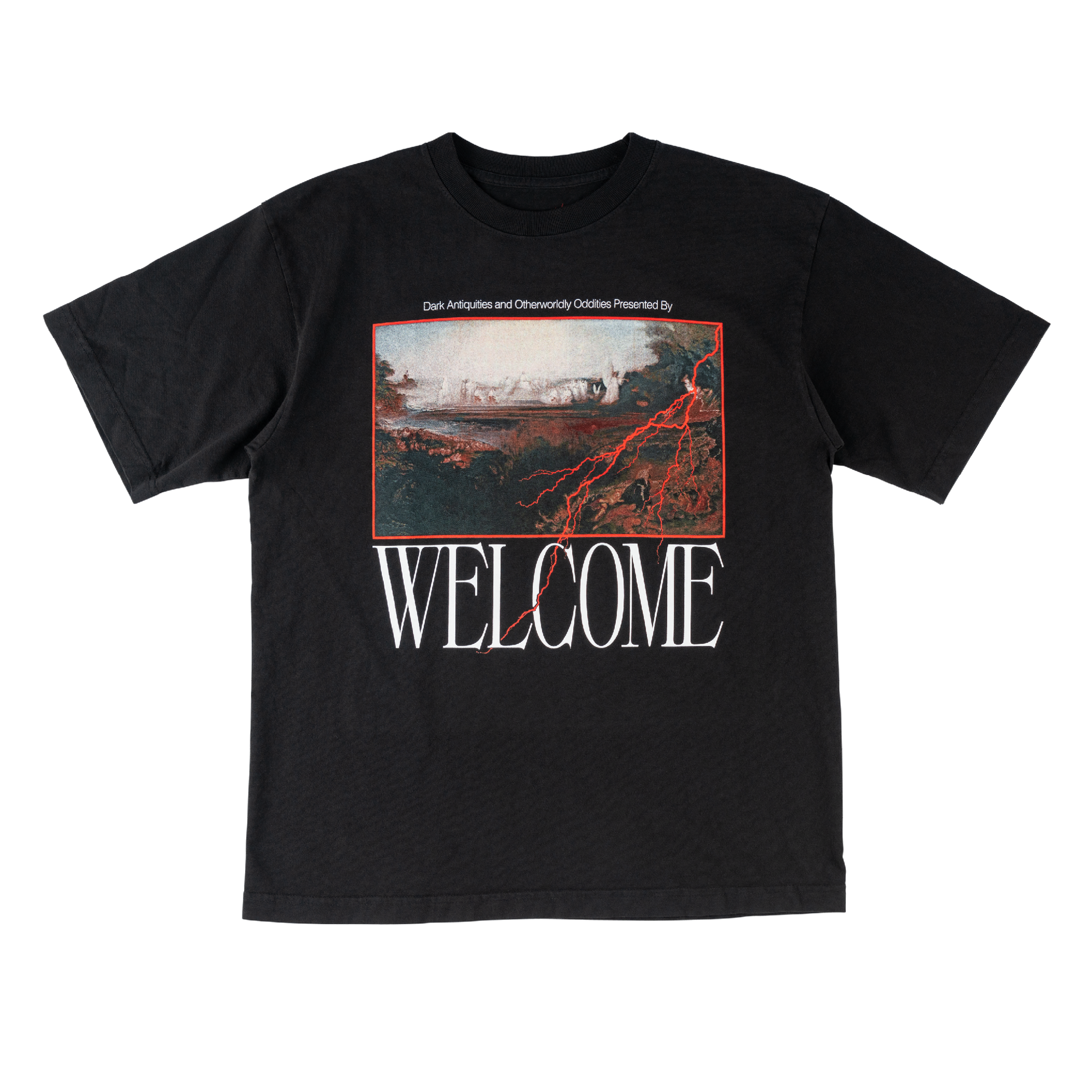 WELCOME ANTIQUETIES TEE BLACK