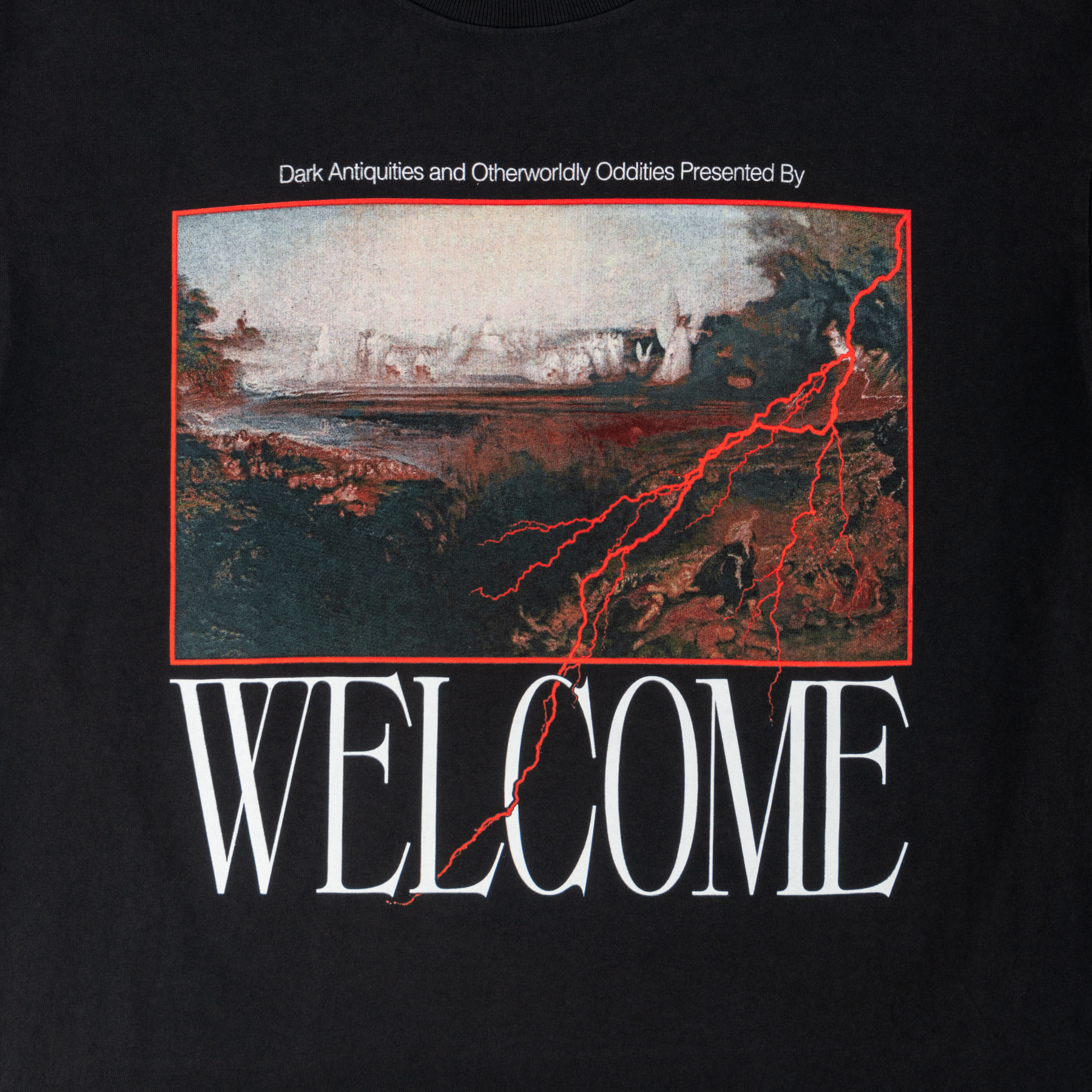 WELCOME ANTIQUETIES TEE BLACK