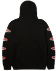 HUF X THRASHER LOGO PULLOVER HOODY BLACK