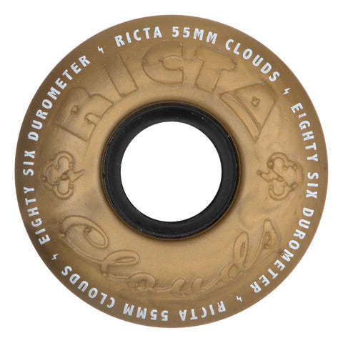 RICTA WHEELS CLOUDS METALLIC GOLD 86A (55MM)