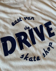 THE DRIVE SKATE SHOP LOGO T-SHIRT WHITE/NAVY