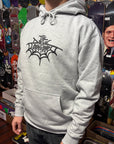 THE DRIVE SKATE SHOP WEB HOODY GREY