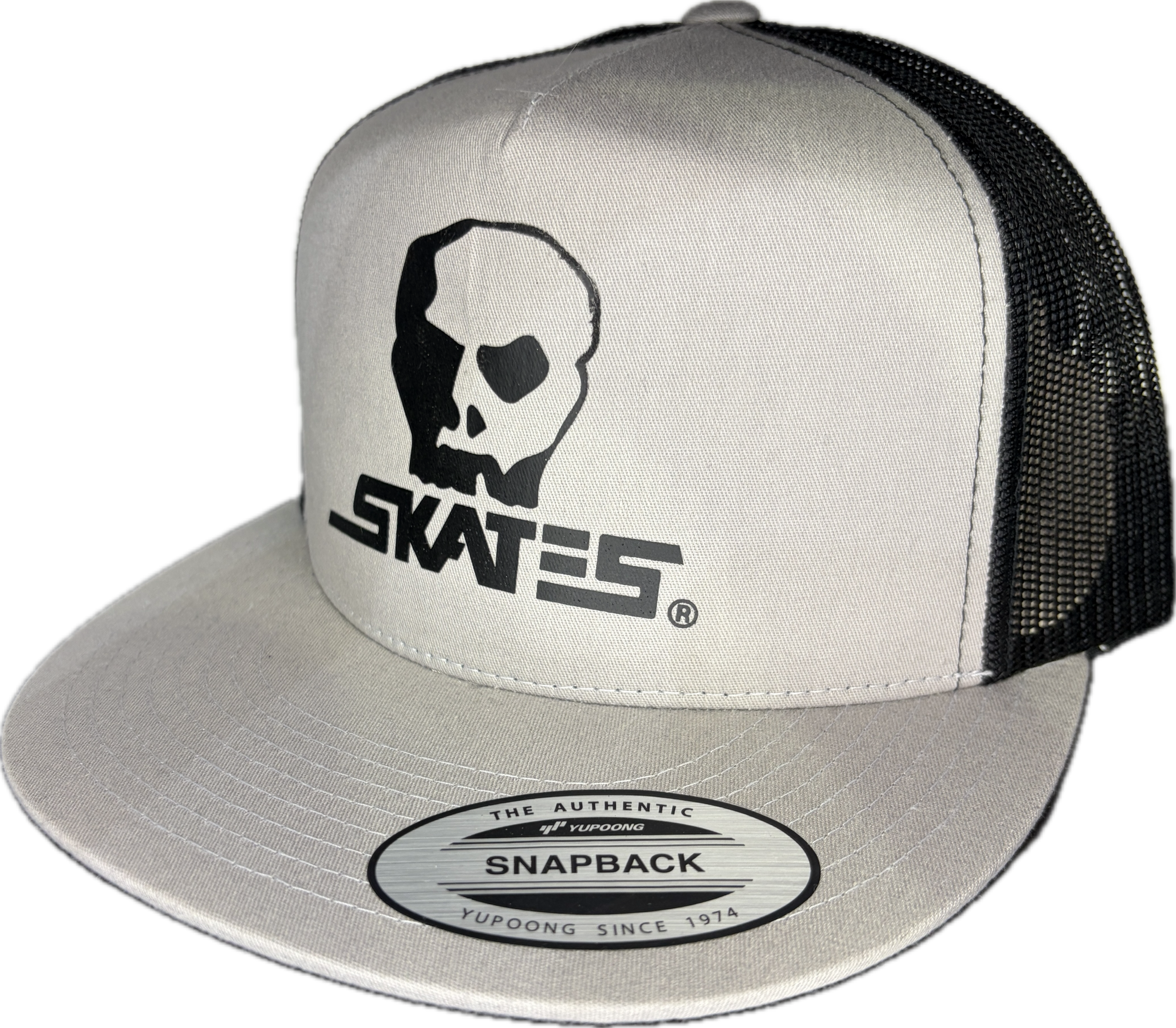 SKULL SKATES HORSE LOGO MESH SNAPBACK GREY/BLACK