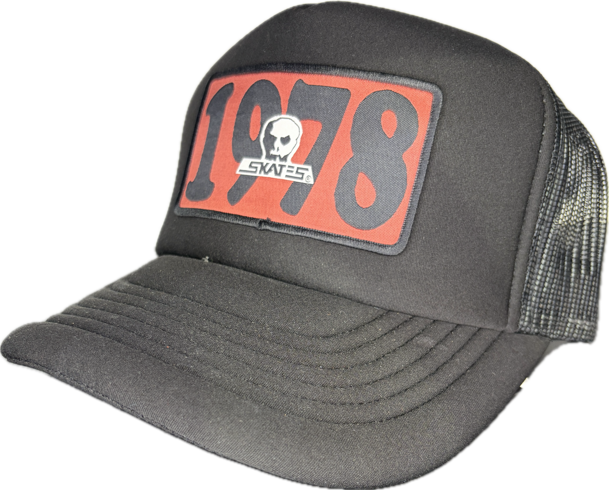 SKULL SKATES 1978  FOAM MESH SNAPBACK BLACK