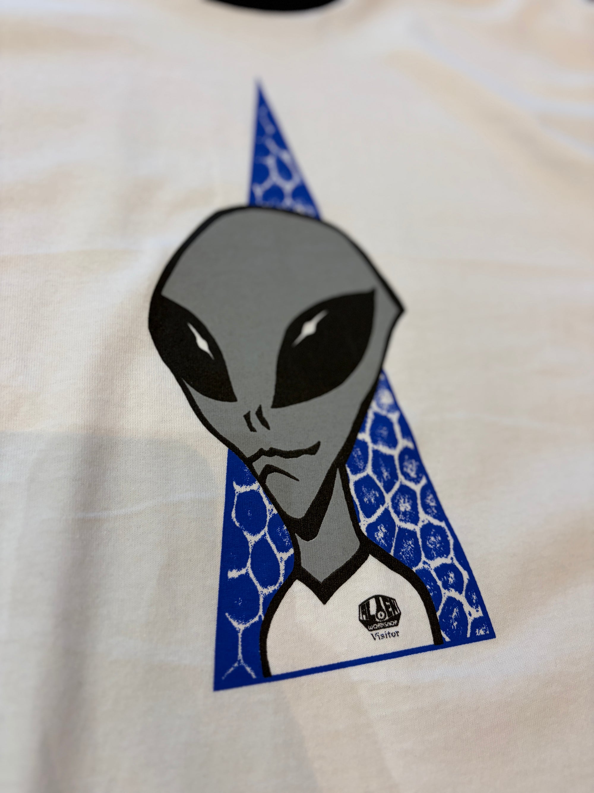 ALIEN WORKSHOP T-SHIRT VISITOR RINGER NATURAL/NAVY