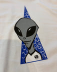 ALIEN WORKSHOP T-SHIRT VISITOR RINGER NATURAL/NAVY