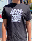 THE DRIVE SKATE SHOP QUATTRO T-SHIRT BLACK/WHITE