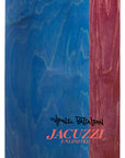 JACUZZI Weedstar EX7 skateboard deck in black and red, 8.5-inch width, featuring bold graphics on a durable skateboard deck.