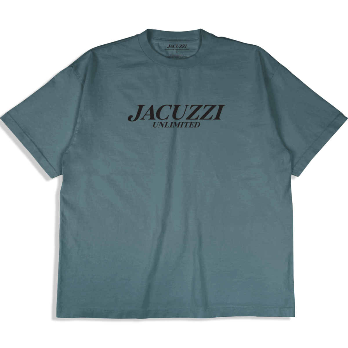 JACUZZI FLAVOR GARMENT DYE PREMIUM T-SHIRT STEEL BLUE