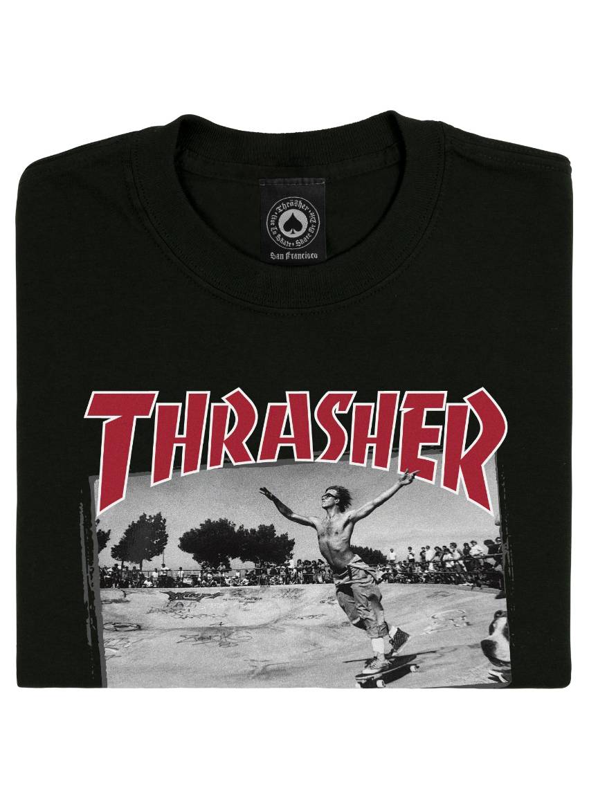 THRASHER JAKE DISH T-SHIRT BLACK - The Drive Skateshop