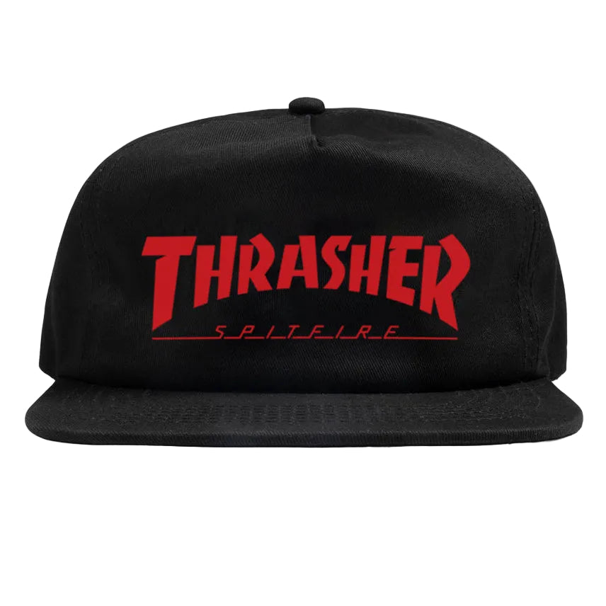 THRASHER X SPITFIRE SNAPBACK BLACK
