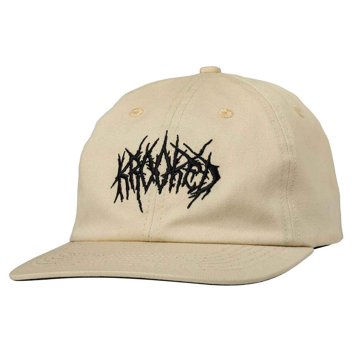 KROOKED NECRO SCRIPT STRAPBACK OFF WHITE - The Drive Skateboard Shop