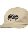KROOKED NECRO SCRIPT STRAPBACK OFF WHITE - The Drive Skateboard Shop
