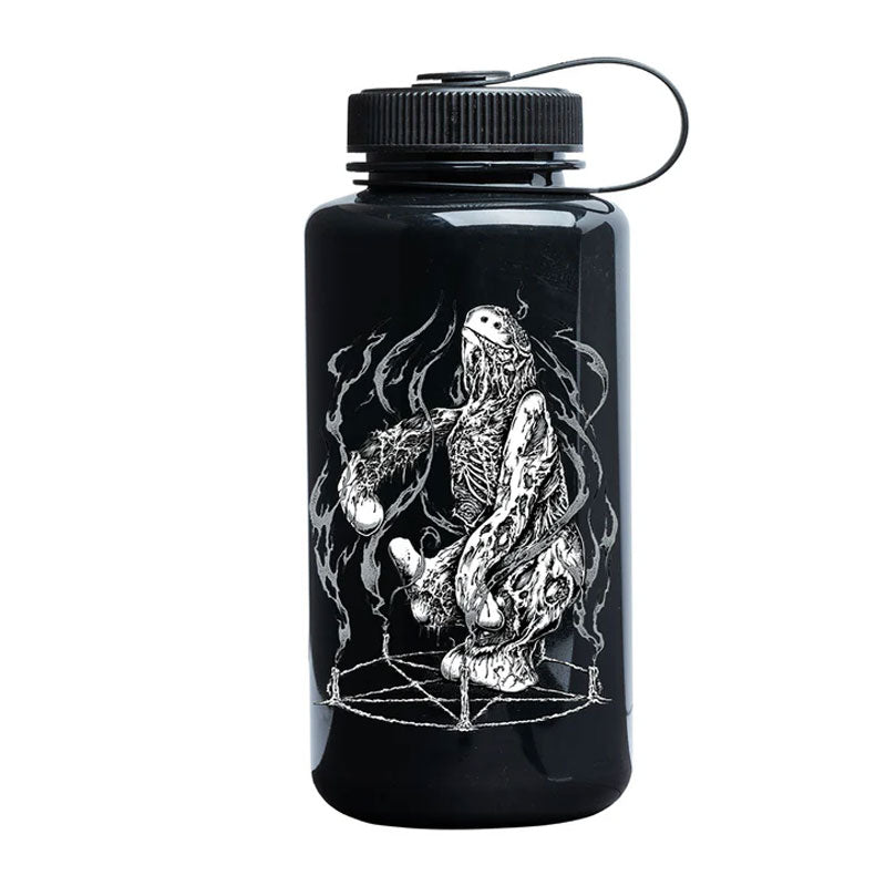 KROOKED NECROSHMOO WATER BOTTLE OPAQUE BLACK