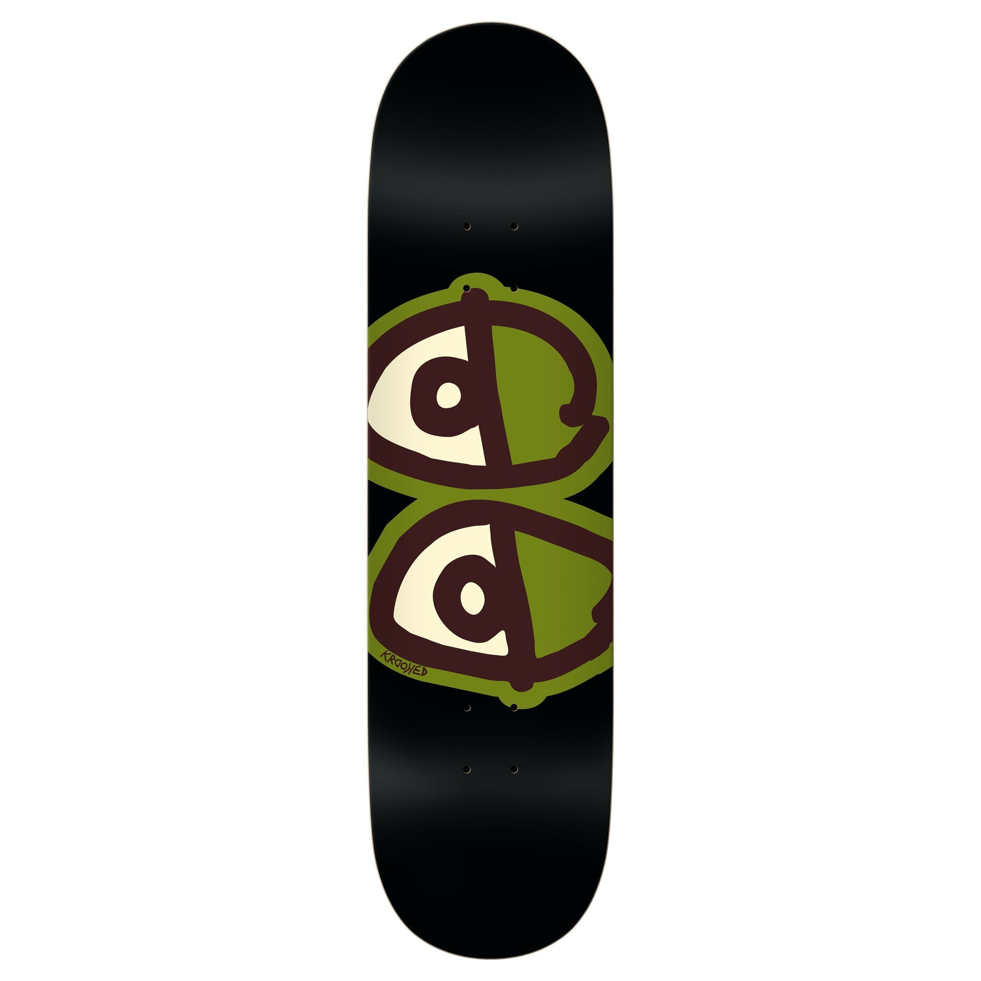 KROOKED DECK TEAM EYES BLACK (8.5")