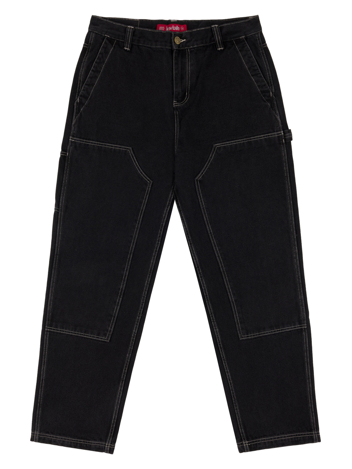 LOVIAH DENIM WORK PANTS BLACK