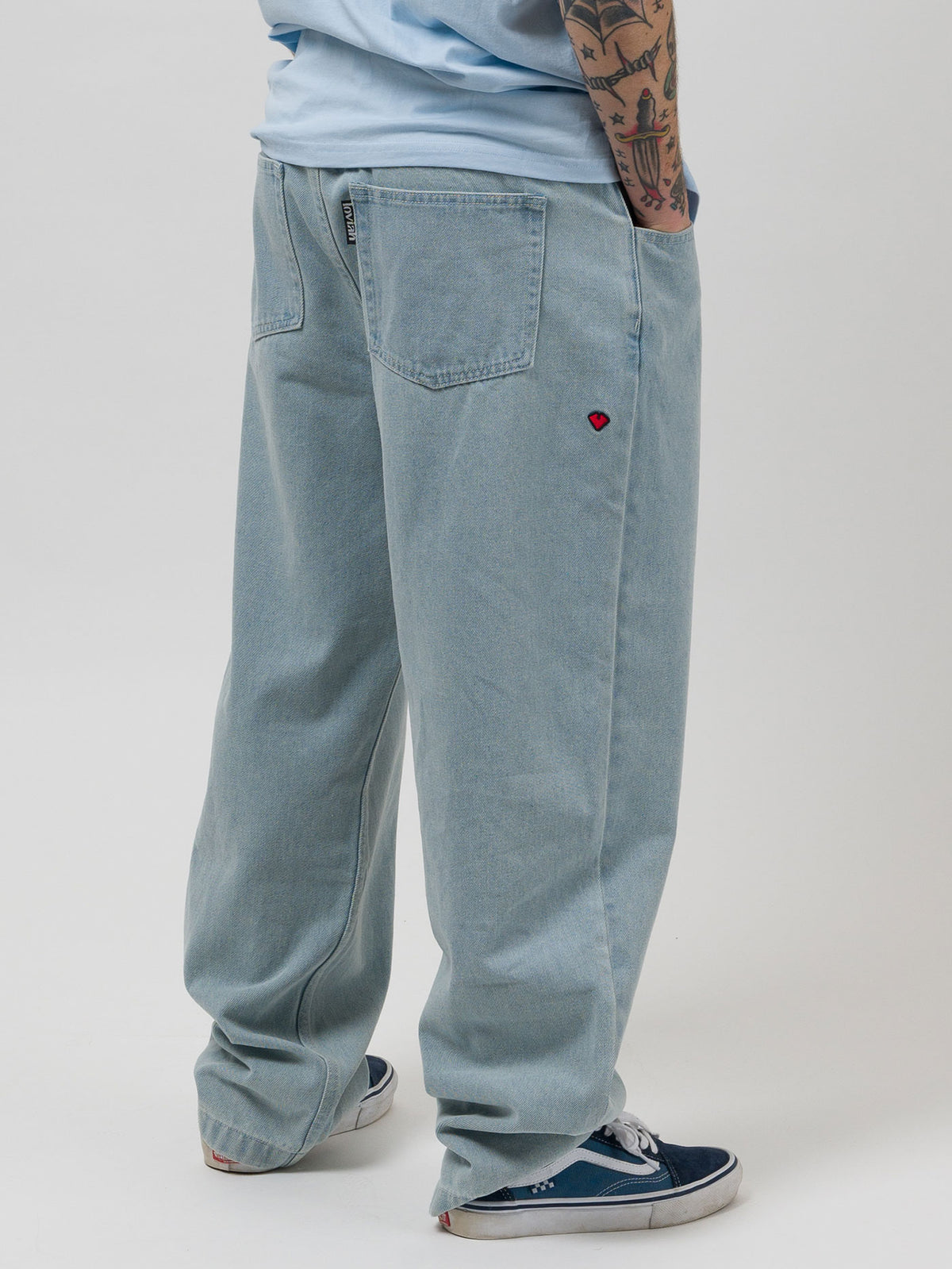 LOVIAH 5 POCKET DENIM STEEL REGULAR DYE