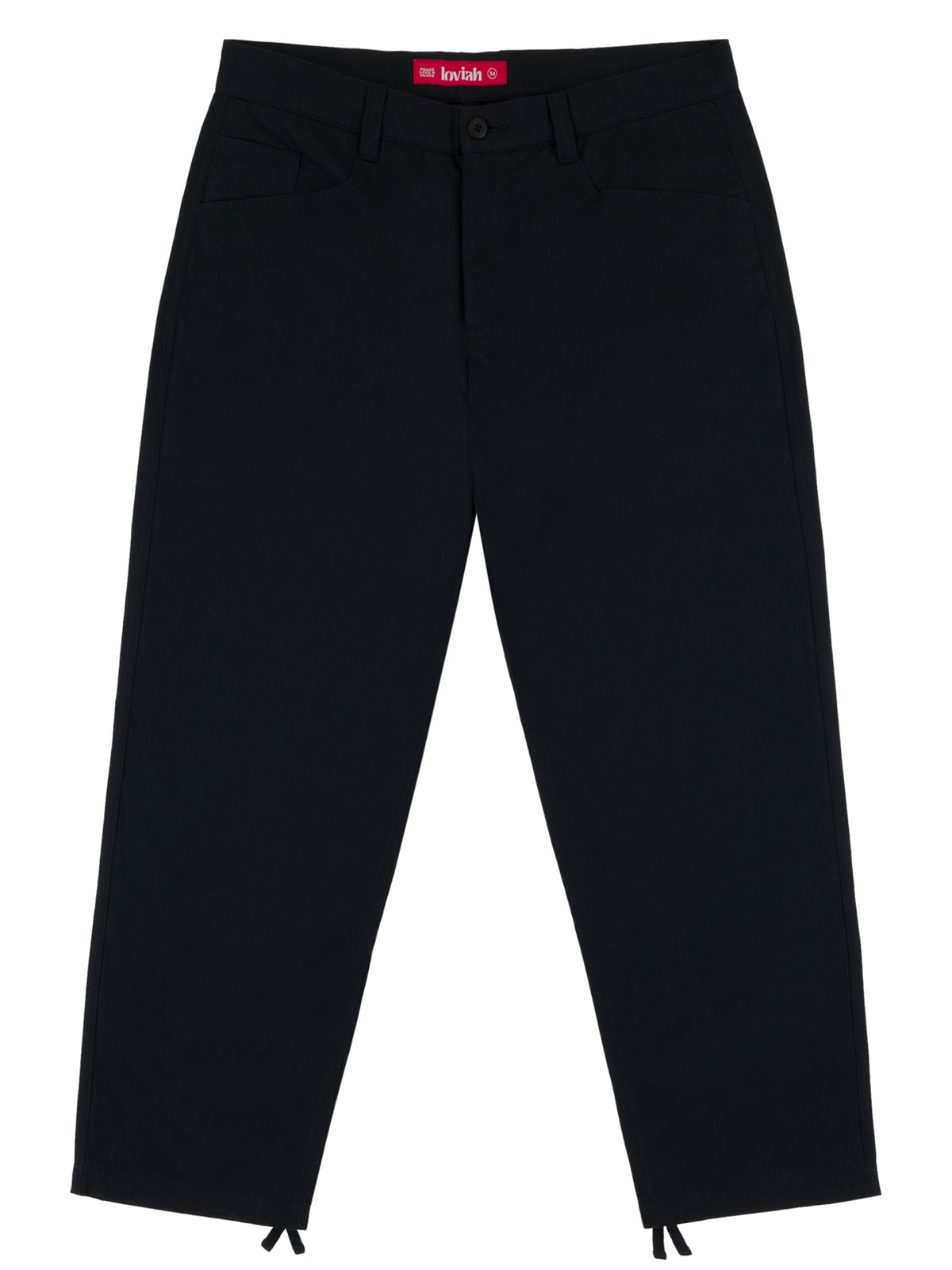 LOVIAH CHINO PANTS LIGHT BLACK