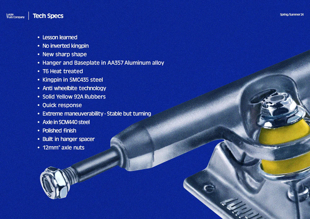 LURPIV TRUCK ラーピヴトラック HOLLOW 150 LURPIV TRUCKS HOLLOW POLISHED – The Drive Skateboard Shop