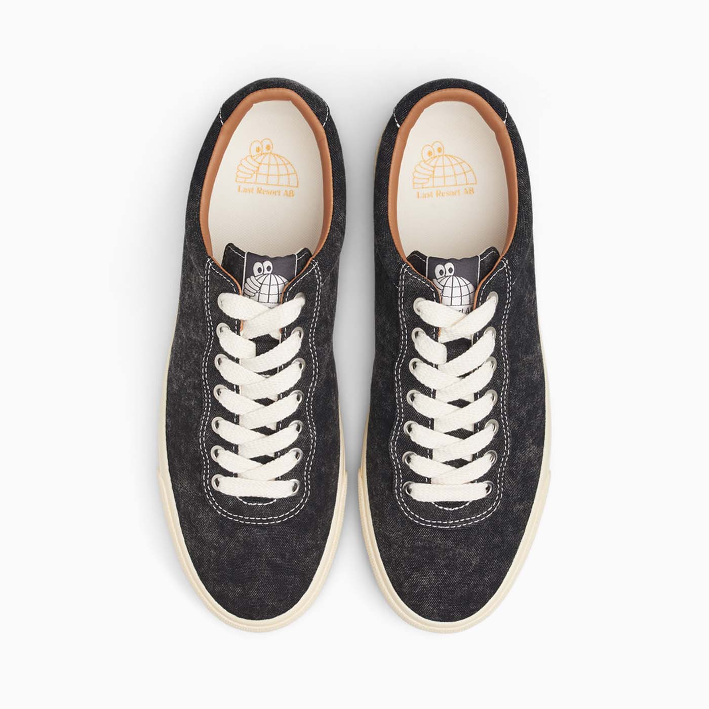 LAST RESORT VM001 LO CANVAS WASHED BLACK/WHITE - The Drive Skateboard Shop