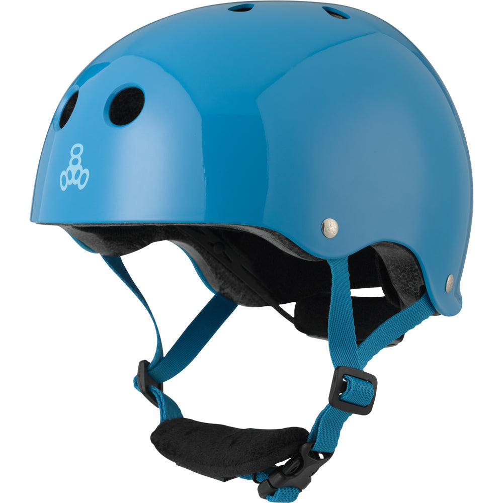 TRIPLE 8 LIL 8 DUAL CERTIFIED HELMET EPS BLUE GLOSS