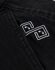 MEGENTA LEDGE DENIM PANTS BLACK