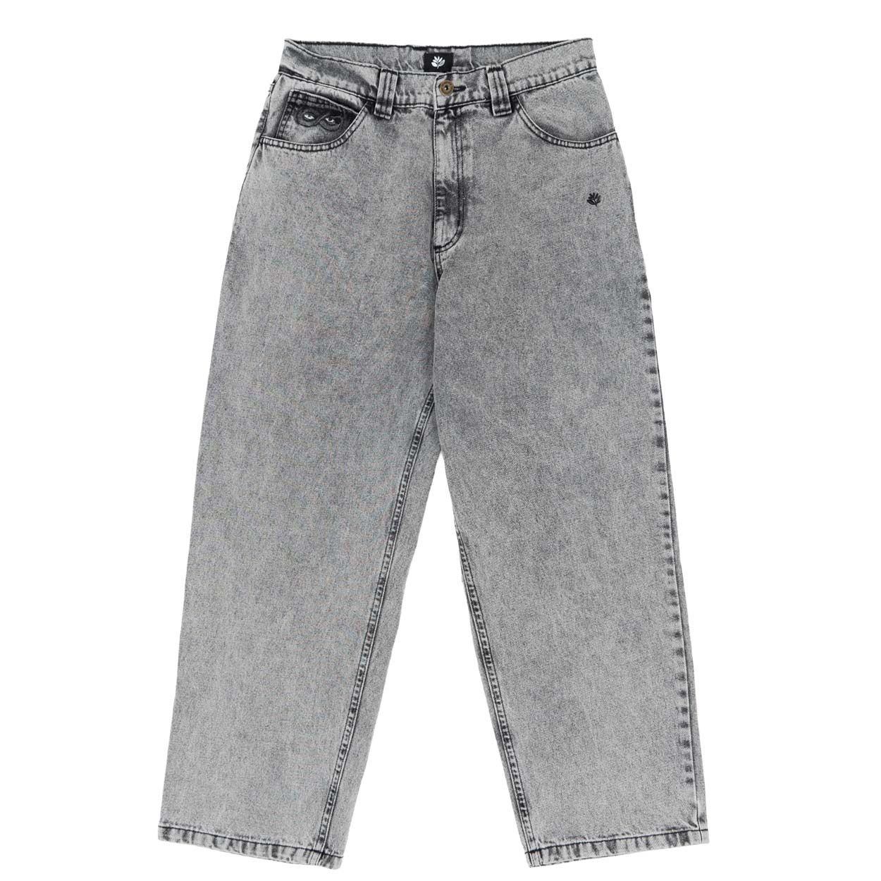 MAGENTA OG DENIM PANTS ACID WASHED