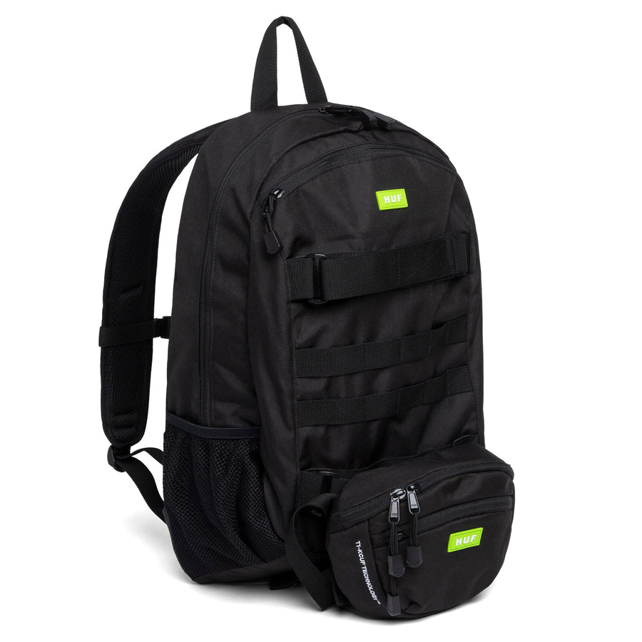 HUF MISSION BACKPACK BLACK The Drive Skateshop