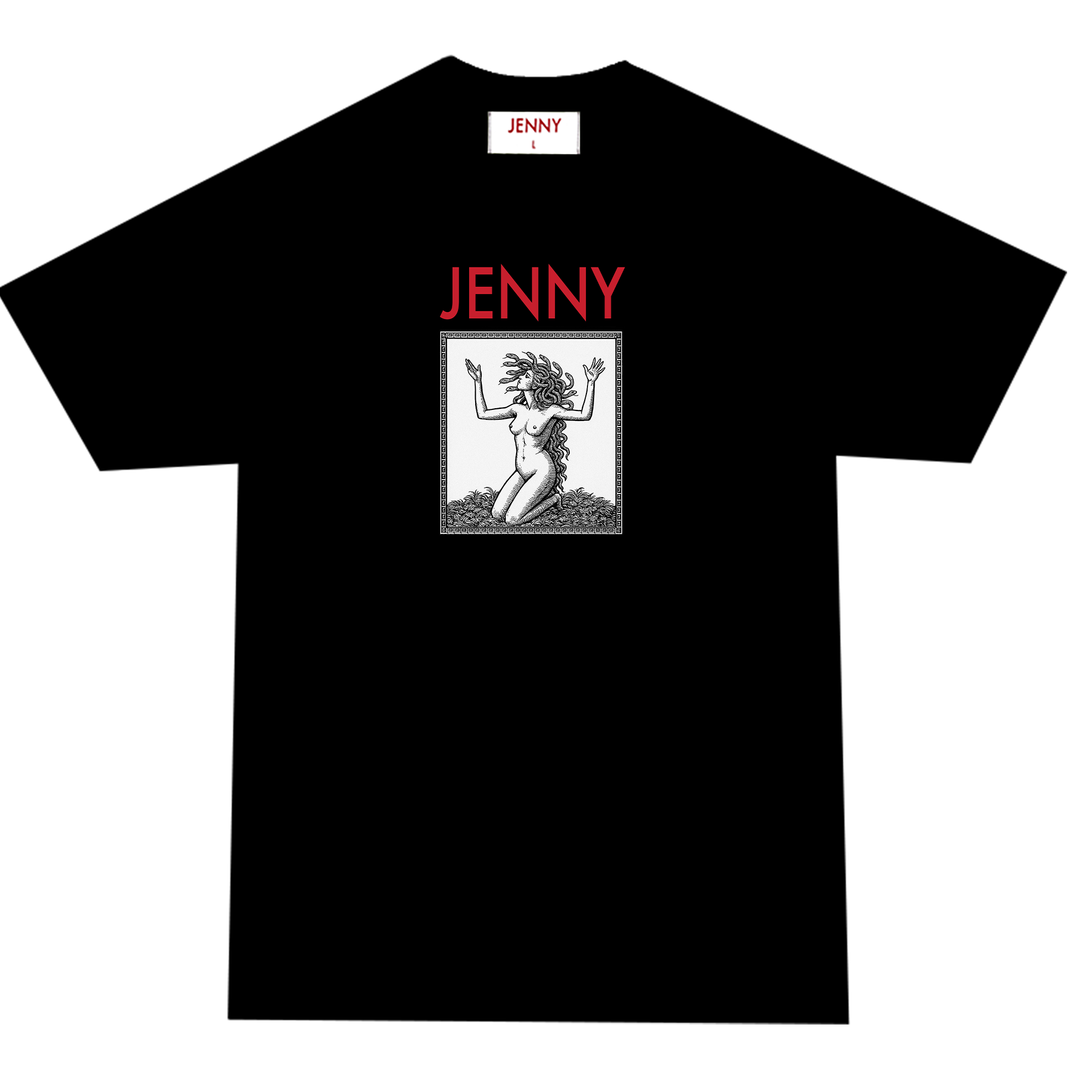 JENNY MEDUSA TEE BLACK