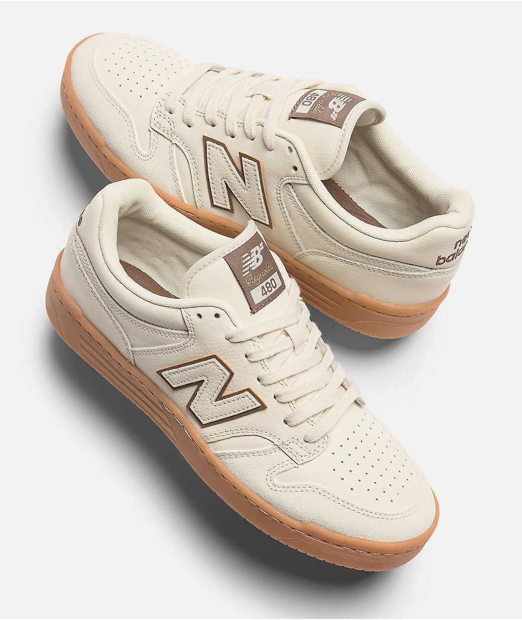 NEW BALANCE 480 ANDREW REYNOLDS CREAM GUM The Drive Skateboard Shop