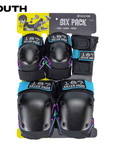 187 KILLER PADS JUNIOR SIX PACK ELECTRIC BOLT - The Drive Skateboard Shop