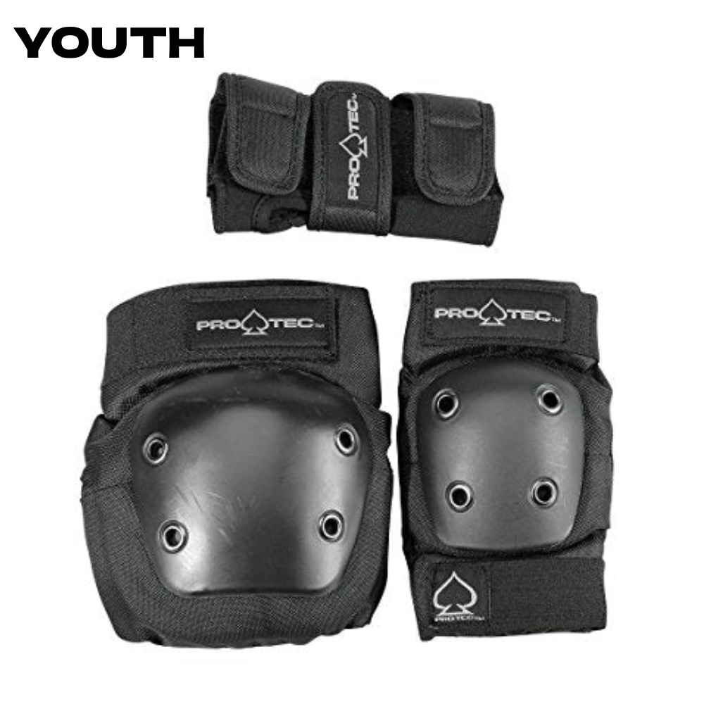 PRO-TEC JUNIOR YOUTH 3-PACK PAD SET - The Drive Skateboard Shop