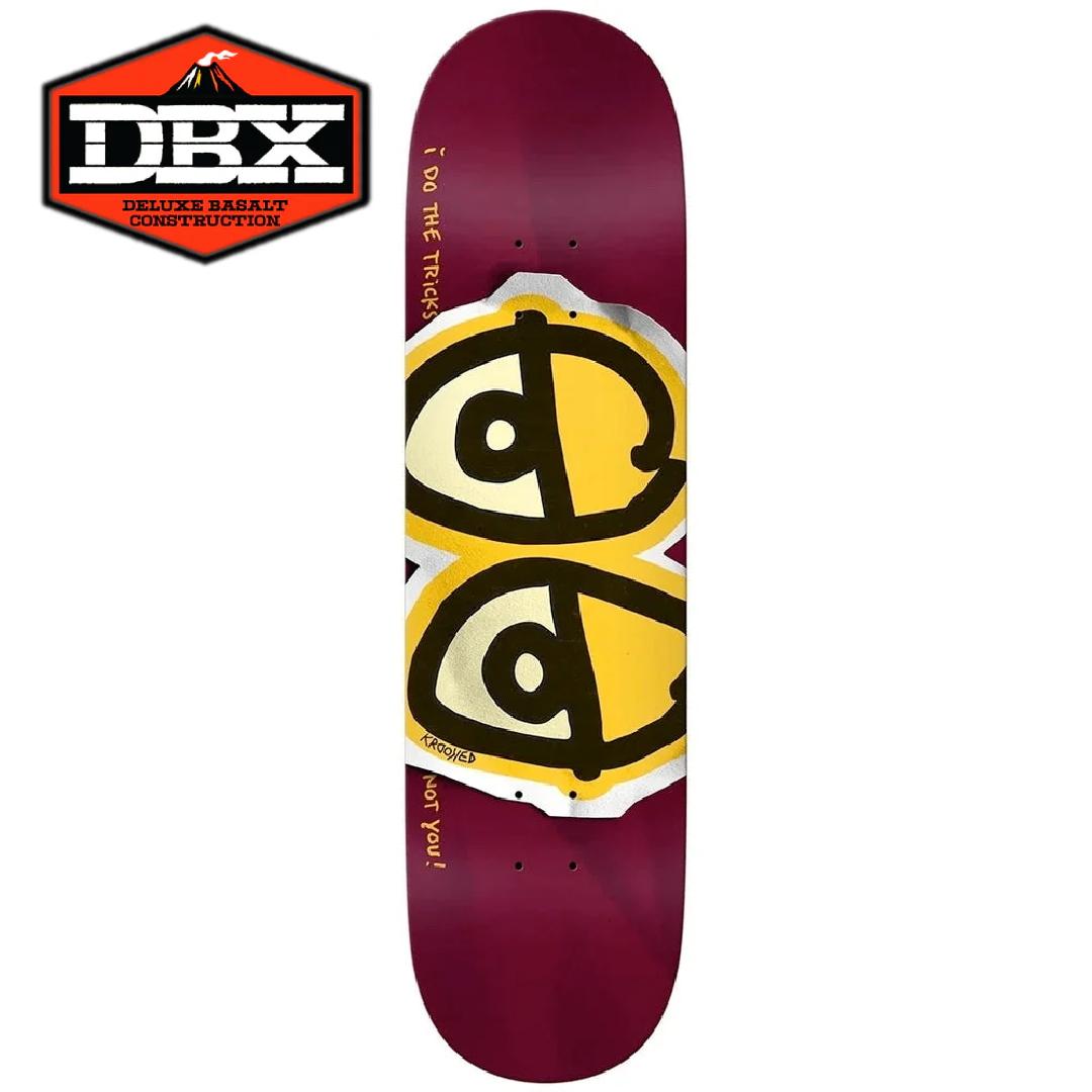 KROOKED DECK EYES YELLOW DBX CONSTRUCTION (8.5")