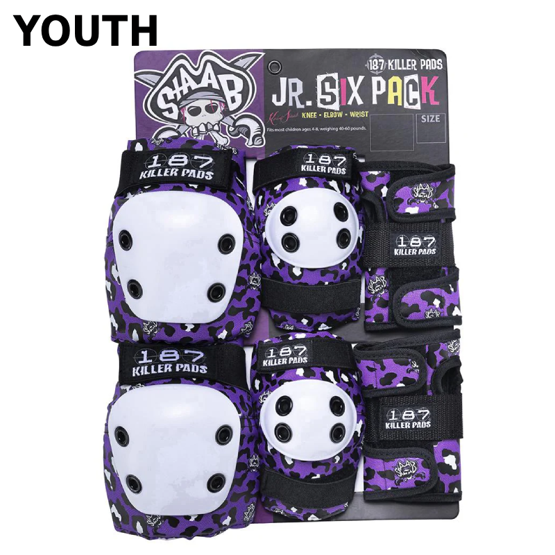 187 KILLER PADS JUNIOR SIX PACK STAAB PURPLE