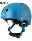 TRIPLE 8 JUNIOR LIL 8 DUAL CERTIFIED HELMET EPS BLUE GLOSS - The Drive Skateboard Shop