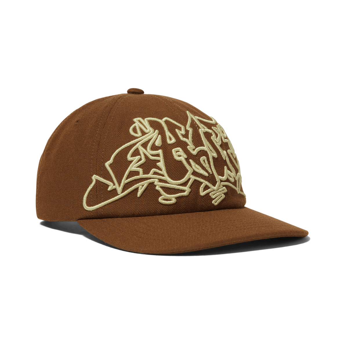 HUF OUTLINES SNAPBACK HAT BROWN