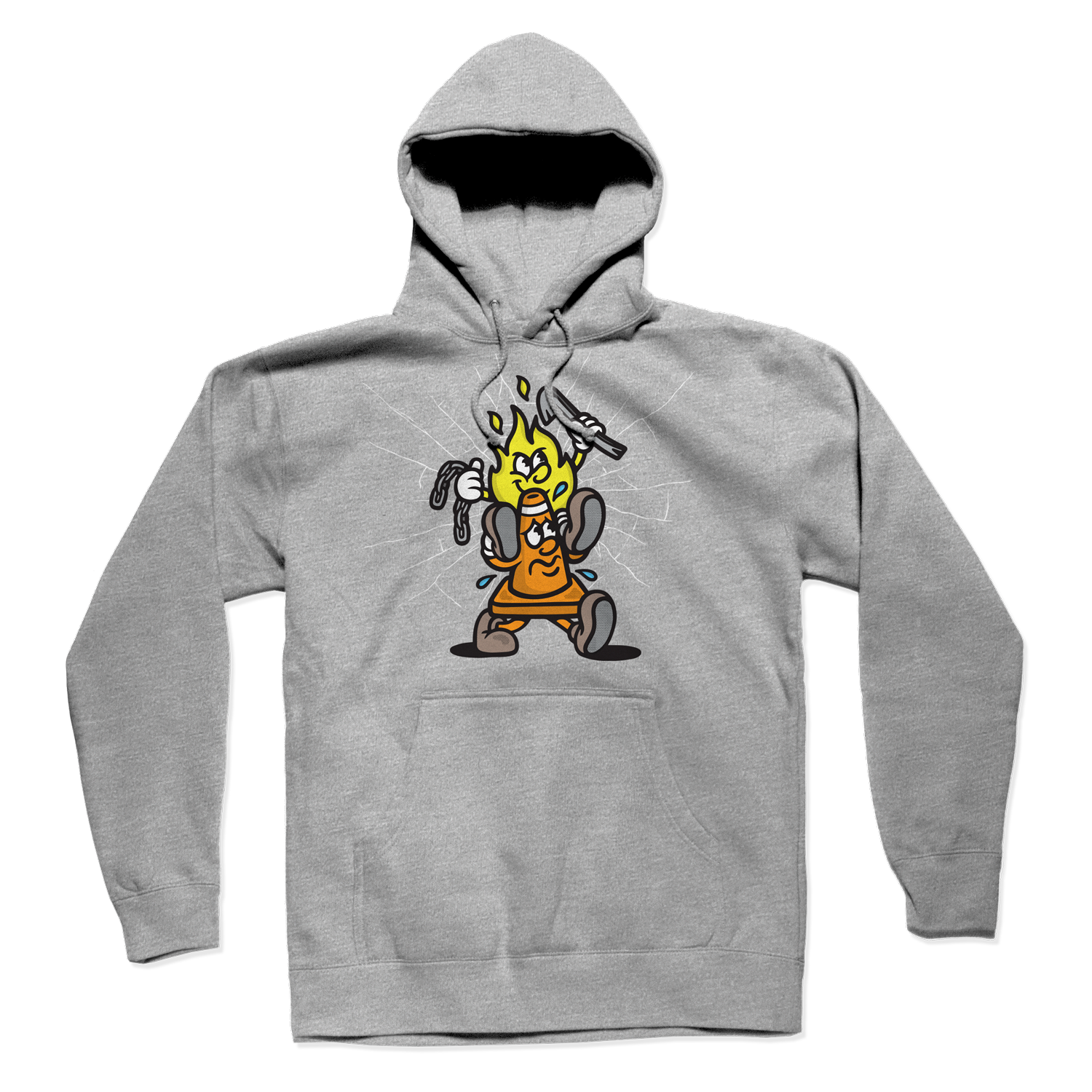 PYLON PILEY HOODIE GREY 