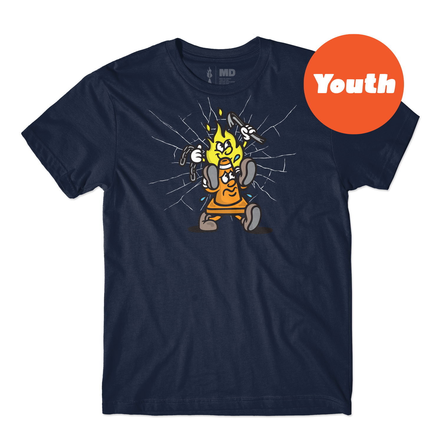 PYLON PILEY YOUTH TEE NAVY
