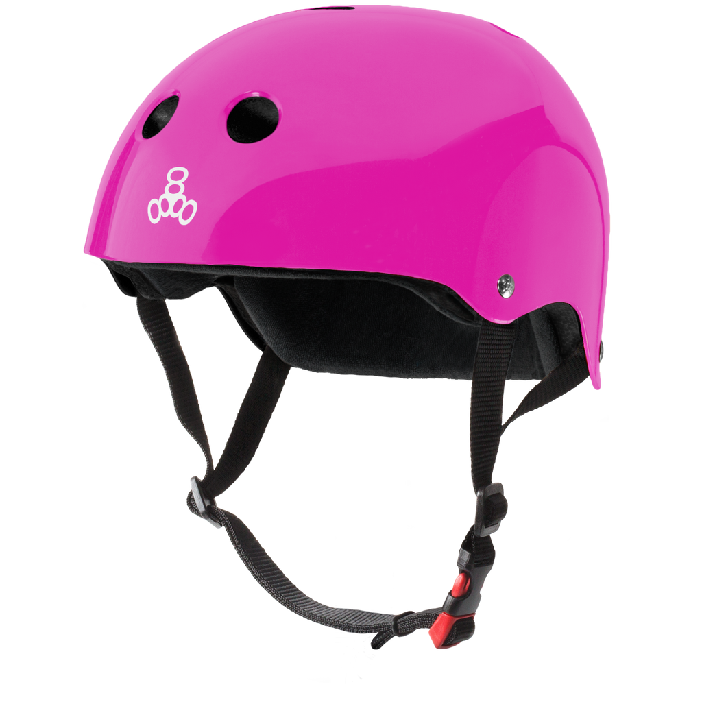 TRIPLE 8 THE CERTIFIED SWEATSAVER HELMET PINK GLOSSY