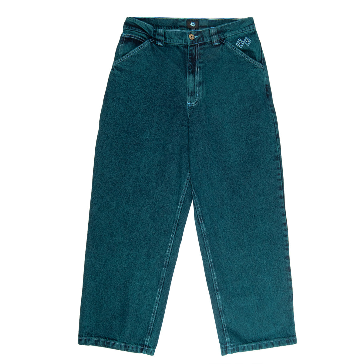 MAGENTA LEDGE DENIM PANTS TEAL