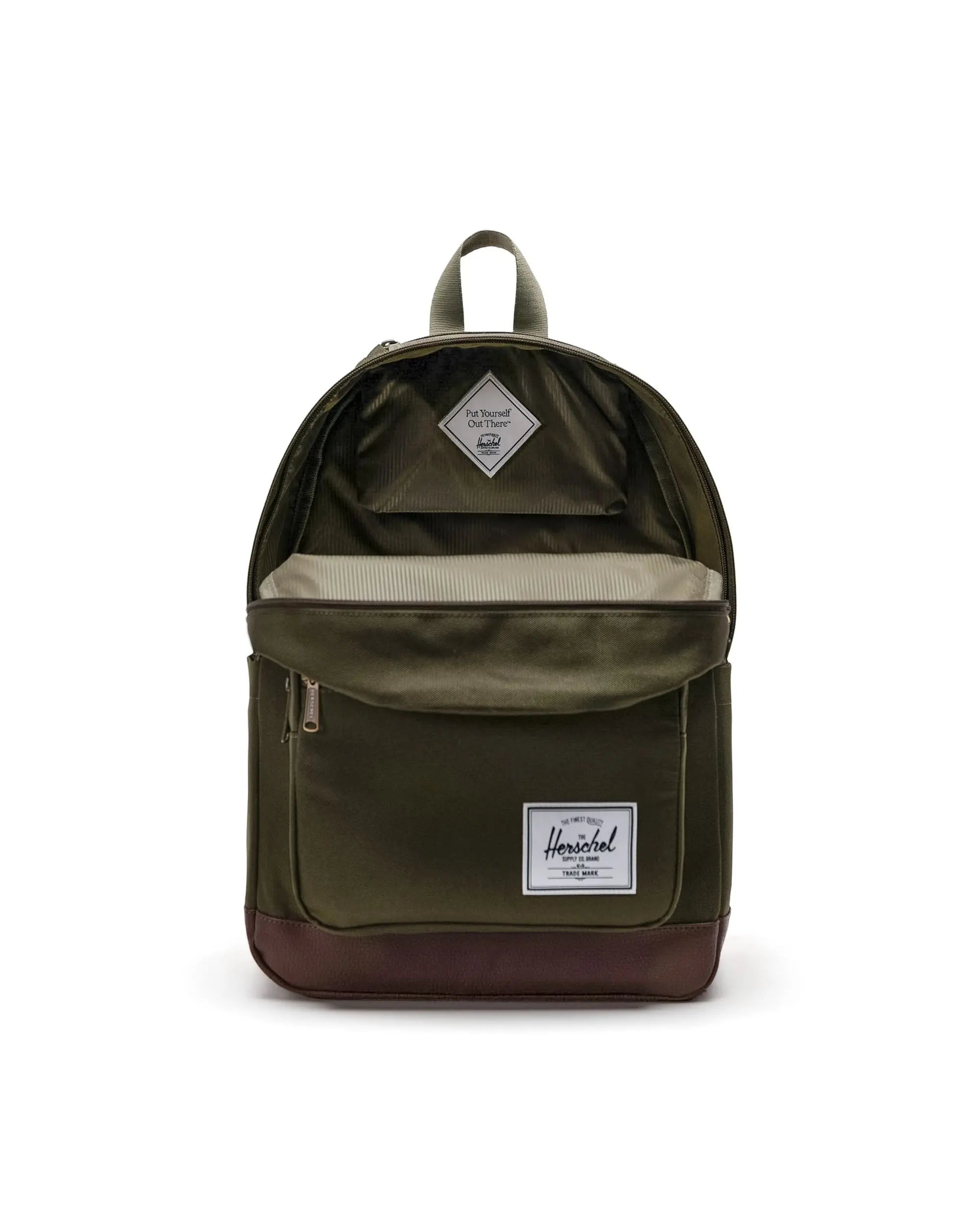 HERSCHEL POP QUIZ BACKPACK IVY GREEN/CHICORY COFFEE