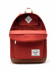 HERSCHEL POP QUIZ BACKPACK RED OCHRE/TAN/WHITE STITCH