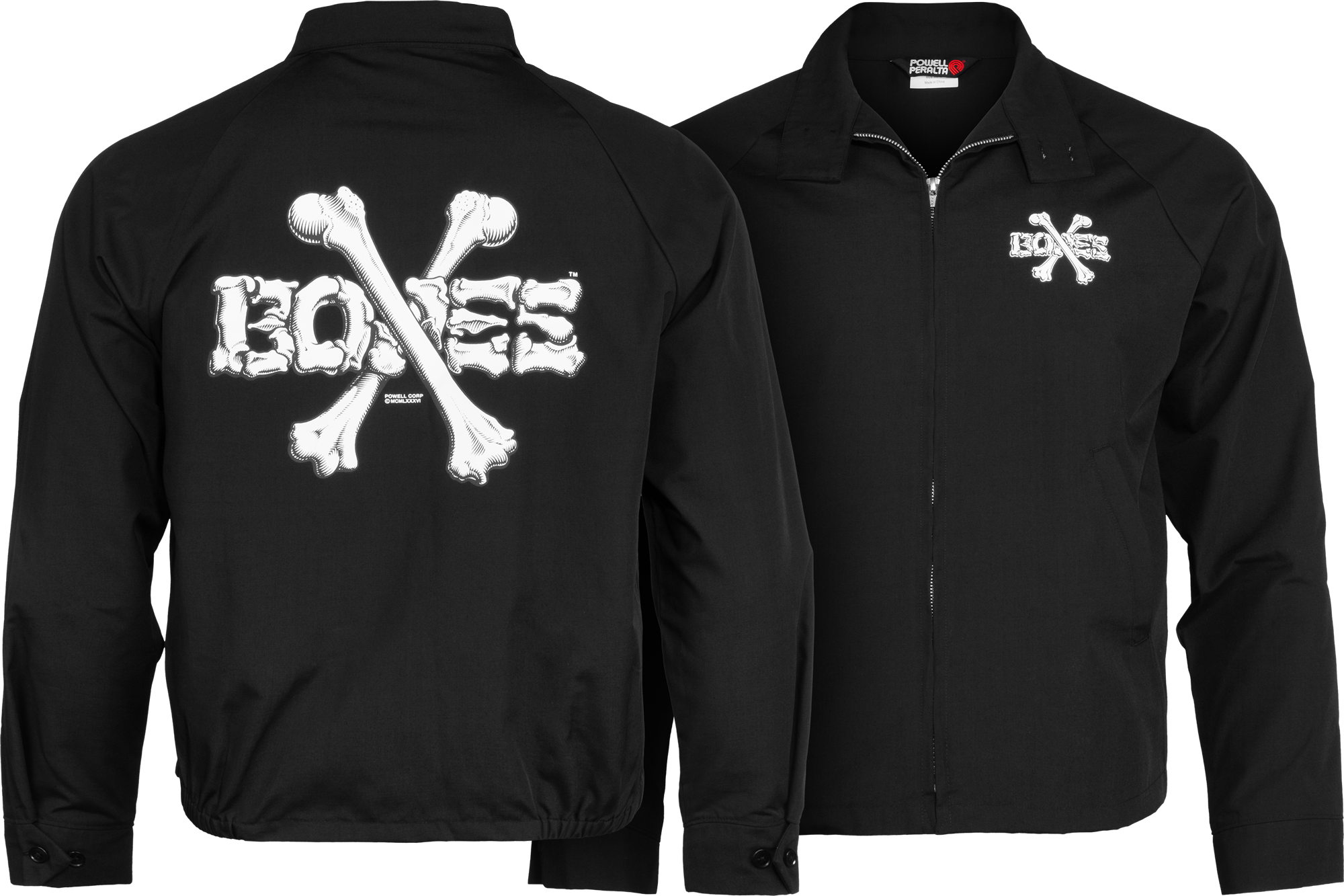 POWELL-PERALTA CROSS BONES GAS JACKET BLACK