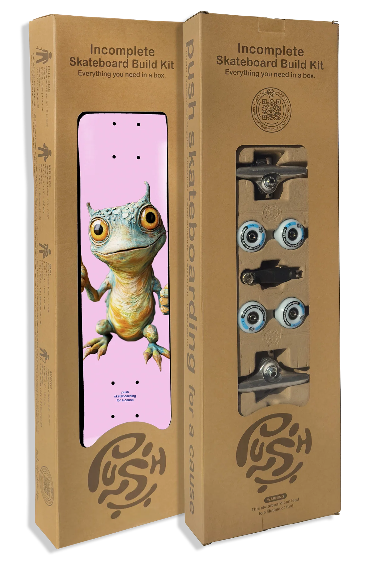 PUSH BUILD KIT DOUBLE THUMB IN- COMPLETE (7") - The Drive Skateboard Shop